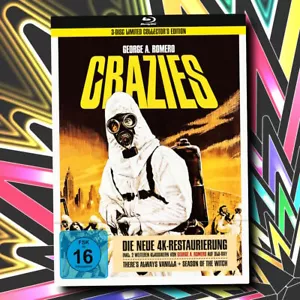 CRAZIES (1973) BLU-RAY +2 Bonusfilme LIMITED Collector's Edition Mediabook NEU - Imagen 1 de 1