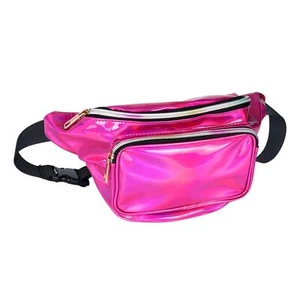 Fanny Packs for Women holographic Bags Rave PVC Waterproof Reflective Belt Ba... - Picture 1 of 7