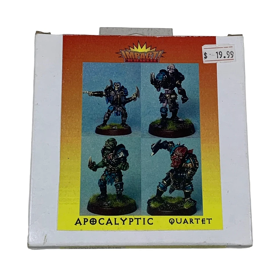 Impact Miniatures Elfball Samhaino Cuarteto Apocalíptico 4 Figuras Peltre Blood Bowl Foto 1 de 3