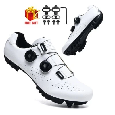 Zapatos de Ciclismo MTB Bicicleta Tenis Antideslizantes Para Hombres Velocidad Carretera Bicicleta SPD Zapatos de Taco Foto 1 de 4