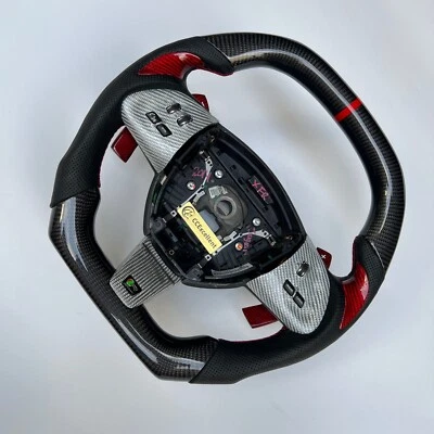 For 2010 Jaguar xf 5.0X250 XK XKR Custom Carbon Steering Wheel Paddle Shifters - Image 1 of 4