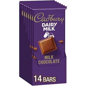 CADBURY DAIRY MILK Roast Almond Milk Chocolate Candy Bars, 3.5 Oz (14 Count) - Picture 1 of 4