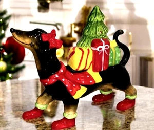 Blue Sky Clayworks Weihnachten HARVEY Dackel Hund Figur Rarität Auth Händler NEU - Bild 1 von 2