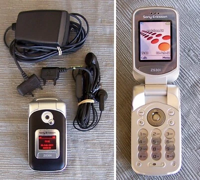 Sony Ericsson Z530i Flip Mobile Phone - ΝΟ walkman W300 W Z Z200 Z800 Z520-  - Image 1 of 4