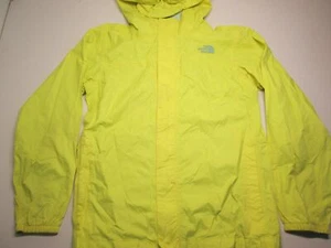 The North Face Youth Girls Size XL Rain Coat Yellow Hooded Outerwear - Picture 1 of 7