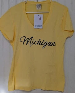 Nueva con etiquetas Camiseta Michigan Wolverines Vintage Lavado Confort Para Mujer Mediana Escritura M - Imagen 1 de 4