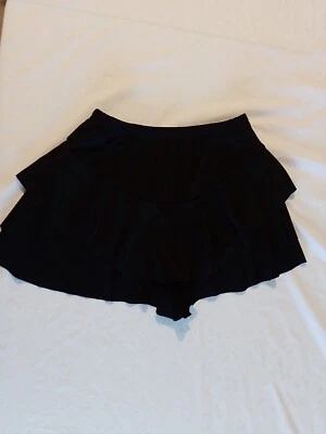 Ladies Rara Skirt Unbranded Size (See Pics) Built In Shorts Black 25498 - Image 1 of 4