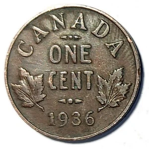 CANADA ONE CENT COPPER COIN - Imagen 1 de 2