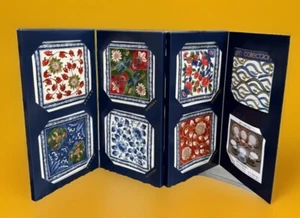 Neu 6er Set Textil Untersetzer Gen Collection Asiatischer Imari Stil - Bild 1 von 5
