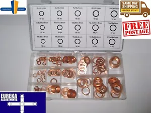 150 PIECE COPPER WASHER ASSORTMENT EUREKA GRAB KIT (FD-6043) - Picture 1 of 6