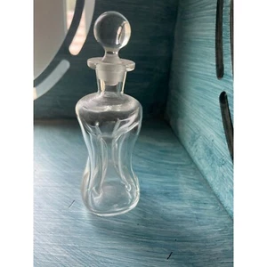Mid Century Danish Modern Holmegaard Kluk Kluk Clear Glass Decanter Bottle Lid - Picture 1 of 7