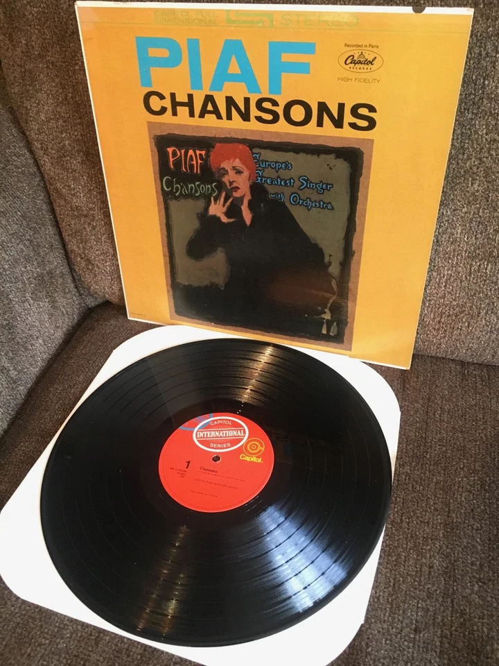 EDITH PIAF Chansons 1963 Capitol LP SP-1-1-0328 EXC-/EXC  Foto 1 de 1