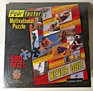 Fear Factor Motivational Puzzle 500 Piece Sealed Master Pieces - 2005 - Imagen 1 de 4