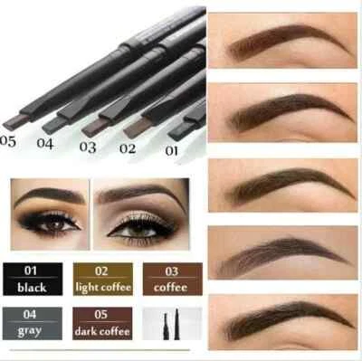 Waterproof Microblading Eye Brow Eyeliner Eyebrow Pen Pencil Brush Cosmetic Tool - Image 1 of 4