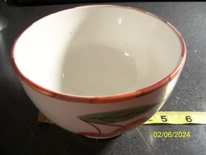 Ciotola ceramica Smucker's vintage 1999 dipinta a mano 6 pollici con ciliegie - Foto 1 di 6
