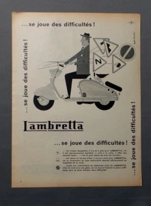 PUB PUBLICITE ANCIENNE ADVERT CLIPPING 260917 / SCOOTER LAMBRETTA SE JOUE DES DI - Picture 1 of 1