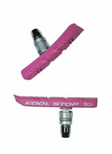Kool Stop BMX Bike Threaded Brake Pads for V-Brakes (Pink) - One Pair