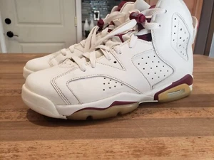 Nike Air Jordan 6 Retro Maroon (2015) size 7 youth or womens sz 8.5 836342-115 - Picture 1 of 12
