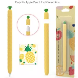 Case For Apple Pencil 2nd Gen Sleeve Silicone Soft Protective Fruit Design Cover - Picture 1 of 10