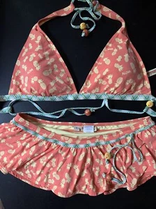 Coco Rave Pineapple Bikini Aloha Tropical Bikini Size XL / DD Top Boho Sexy - Picture 1 of 10