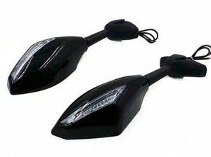 Motorbike Turn Signal Mir Mirror for Yamaha Honda Kawasaki Suzuki Ducati Triumph - Foto 1 di 12