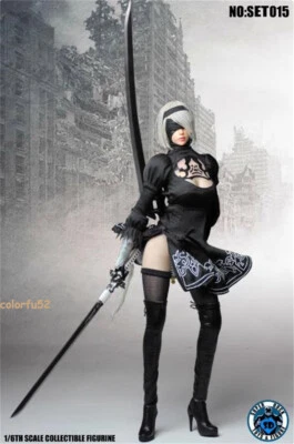 SUPER DUCK 1/6 NieR 2b YoRHa No 2 Type B figure Set 015 12" Toys - Image 1 of 4