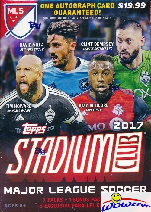 2017 Topps Stadium Club MLS EXCLUSIVE Factory Sealed Blaster Box- AUTOGRAPH - Image 1 of 1