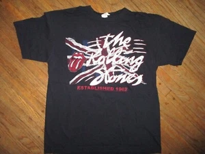 ROLLING STONES T SHIRT Band concerto retrò labbra lingua logo Union Jack GRANDE - Foto 1 di 2