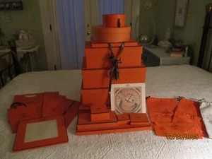 Hermes Empty Gift Boxes Bags Envelopes Dustbags Lot 21 Pieces * Largest Box N/A - Picture 1 of 24