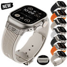 Metall Connector+Silikon Armband für Apple Watch Series 9 8 7 6 5 4 3 SE Ultra 2