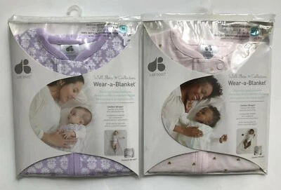 Just Born Wear-a-Manta Algodón Cómodo Envoltura -Púrpura o Rosa -S o M NUEVO Foto 1 de 4