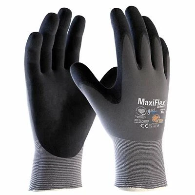 12x MaxiFlex Ultimate ADAPT 42-874B Nitrilschaum Handfläche beschichtet Komfort Arbeitshandschuhe - Bild 1 von 3