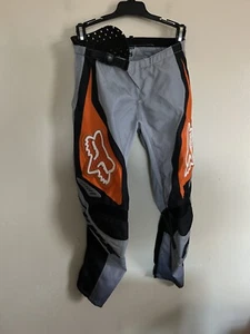Fox 180 Racing Pants Youth  Motocross Reinforced Orange Gray  Black 10 - 26 - Bild 1 von 7