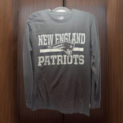 Camisa de los New England Patriots para hombre gris medio ropa del equipo de la NFL jugador manga larga Foto 1 de 4