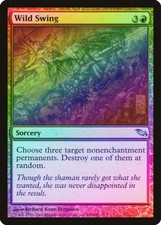 Wild Swing FOIL Shadowmoor NM Red Uncommon MAGIC THE GATHERING CARD ABUGames