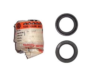 1970s VINTAGE ANGUS Brand PENTON WASSELL TRIALS 32mm FORK SEALS, PR/EX/NOS (W20) - Picture 1 of 3