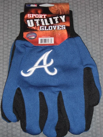 MLB Atlanta Braves Utility Gloves Navy w/ Black Palm by FOCO Cover