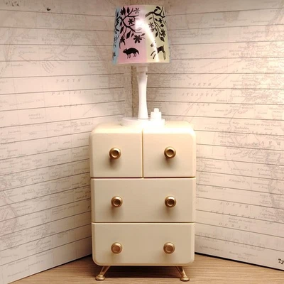 Re-Ment 1:6 кукольный домик 7 «мини ретро лампа и комод w света груди тумбочка - Изображение 1 из 4