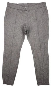 Women's Faded Glory Grey Legging Pull On Pants Bottoms Front Seam Large Cropped - Picture 1 of 3
