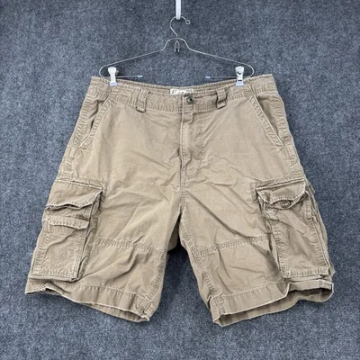 American Eagle Brown Cargo Shorts Men’s 36 Casual 9” Inseam Preppy - Image 1 of 4