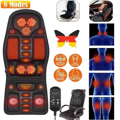 MARKENLOS Cuscino Sedile Massaggiante Sedile Massaggiante Vibrazione Massaggiatore Schiena Auto Casa IT