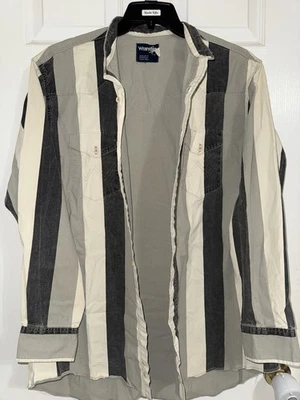 Wrangler Brushpopper Western Vintage Shirt 17-34 - Image 1 of 4