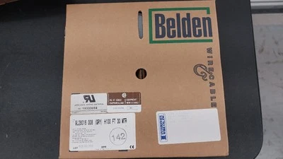 Belden 9L28016 Ribbon Cable 16‑Cond 28AWG 100ft Gray – New in Box - Image 1 of 2
