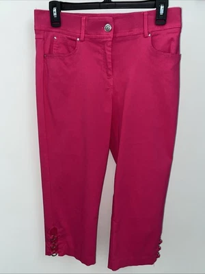 Pantalones elásticos Verve Blues para mujer talla 12 capri rosa oscuro recortes pickleball golf Foto 1 de 4