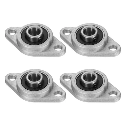 Juego de 4 rodamientos de bloque de almohada KFL08 unidades de rodamientos de diámetro de 8 mm aleación de zinc P6 (ABEC3) Foto 1 de 4