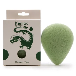 Teardrop Konjac Sponge - Green Tea - Protective - Picture 1 of 3