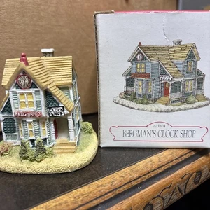 VTG 1996 Liberty Falls AH104 Bergman’s Clock Shop | Americana Collection Village - Picture 1 of 5