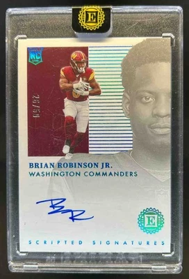 2022 Panini Encased Brian Robinson Jr. Scripted Signatures Sapphire RC Auto #/50 - Image 1 of 2