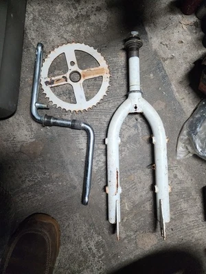 86 HORQUILLA GIRATORIA TORKER 2 OLD SCHOOL BMX FREESTYLE 44T PIÑÓN SR BIELAS 175 MM Foto 1 de 4