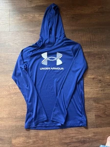 Under Armor Blue Youth XL Hoodie Long Sleeve Shirt. - Picture 1 of 4